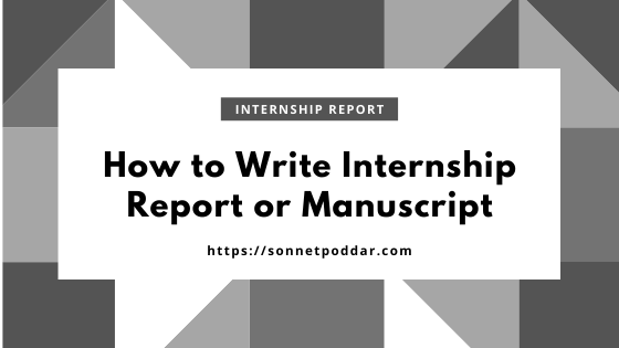 How to write internship report